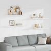 vidaXL Floating Wall Shelves 4 pcs White 120x23.5x3.8 cm MDF