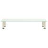 vidaXL TV Stand Frosted 100x35x17 cm Tempered Glass