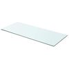 vidaXL Glass Panel | Clear | Tempered Glass | 70 x 30 cm | Durable
