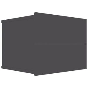 vidaXL Bedside Cabinet Grey 40x30x30 cm Engineered Wood