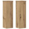 vidaXL Plant Stand 2 pcs Oak 17 x 17 x 60 cm Engineered Wood