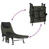 vidaXL Fishing Bed with Adjustable Mud Legs Foldable Camouflage