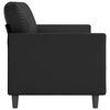 vidaXL 3-Seater Sofa Black 180 cm Faux Leather