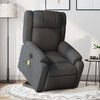 vidaXL Electric Stand up Massage Recliner Chair Dark Grey Fabric