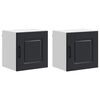 vidaXL Dishwasher Panel Kalmar 2 pcs Black 40 x 31 x 40 cm