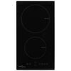 vidaXL Induction Hob with 2 Burners Touch Control Glass 3500 W
