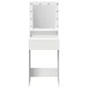 vidaXL Dressing Table White 50 x 41 x 135 cm Engineered Wood
