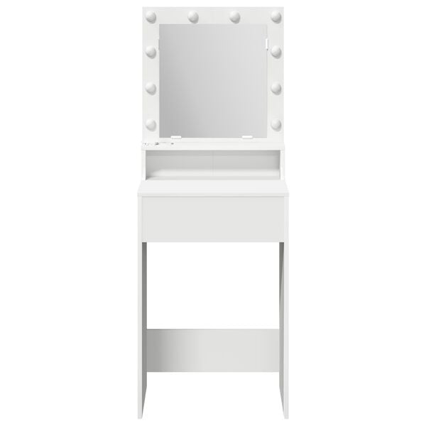 vidaXL Dressing Table White 50 x 41 x 135 cm Engineered Wood