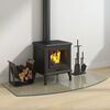 vidaXL Fireplace Glass Plate 120x60 cm