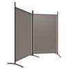 vidaXL 2-Panel Room Divider Anthracite 175x180 cm Fabric