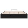 vidaXL Ottoman Storage Bed Frame without Mattress Black Double Faux Leather