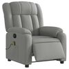 vidaXL Electric Massage Recliner Chair Light Grey Fabric