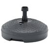 vidaXL Umbrella Base | Anthracite | Plastic | Medium | Durable | Umbrella Base