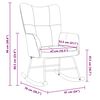 vidaXL Rocking Chair Black Velvet