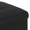 vidaXL Storage Ottoman with Cushion Black 40 x 40 x 45 cm Faux leather