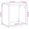vidaXL Wall Cube Shelves 4 pcs High Gloss Black 22x15x22 cm