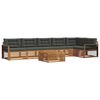 vidaXL Outdoor Sofa Set 7 pcs Natural and Anthracite