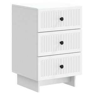 vidaXL Bedside Cabinet White 43 x 41 x 66.5 cm Engineered Wood