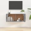 vidaXL Wall Mounted TV Cabinet Grey Sonoma 100x34.5x40 cm