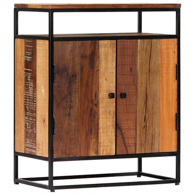 vidaXL Side Cabinet 60x35x76 cm Solid Reclaimed Wood and Steel