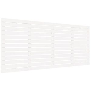 vidaXL Wall Headboard White 156x3x91.5 cm Solid Wood Pine