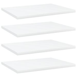 vidaXL Bookshelf Boards 4 pcs White 40x30x1,5 cm Engineered Wood