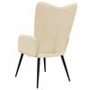 vidaXL Relaxing Chair Cream Fabric