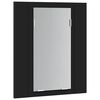 vidaXL LED Bathroom Mirror Cabinet Black 40x12x45 cm Acrylic