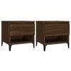 vidaXL Side Tables 2 pcs Brown Oak 50x46x50 cm Engineered Wood