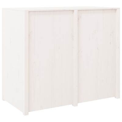vidaXL Outdoor Kitchen Cabinet White 106x55x92 cm Solid Wood Pine