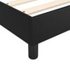 vidaXL Box Spring Bed with Mattress Black 153x203 cm Queen Size Faux Leather