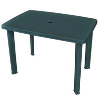 vidaXL Garden Table Green 101x68x72 cm Plastic