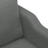 vidaXL 2-Seater Sofa Dark Grey 120 cm Fabric
