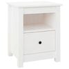 vidaXL Bedside Cabinets 2 pcs White 40x35x49 cm Solid Wood Pine