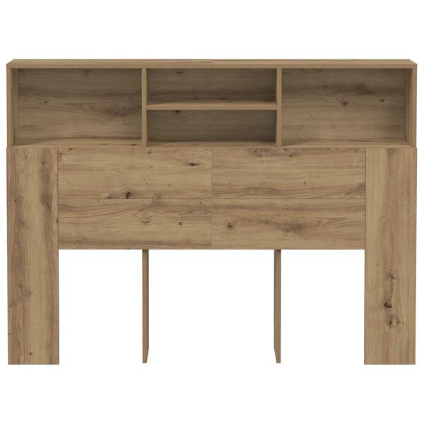 vidaXL Headboard Cabinet Artisan Oak 140x19x103.5 cm