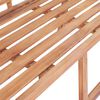 vidaXL Garden Bench 127x58.5x92.5 cm Solid Wood Teak