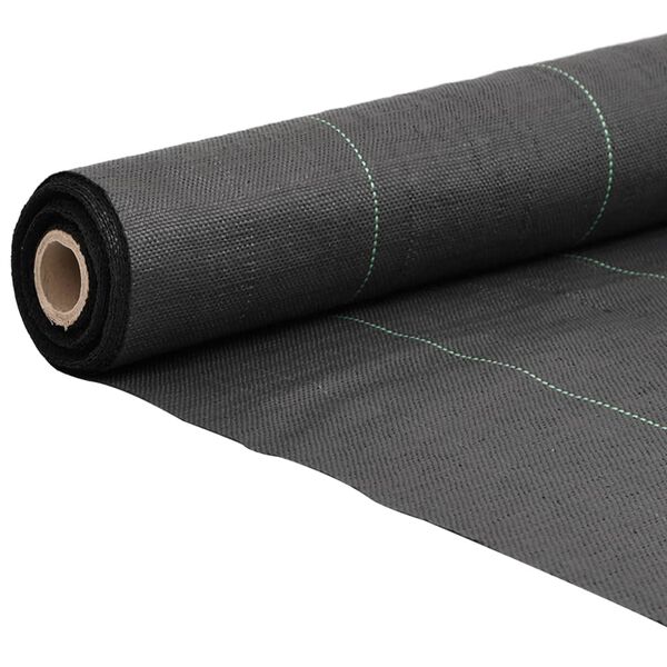 vidaXL Weed Membrane Black 1x50 m PP