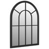 vidaXL Garden Mirror Black 60x45 cm Iron for Outdoor Use