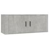 vidaXL Wall Mounted TV Cabinet Concrete Grey 100x34.5x40 cm