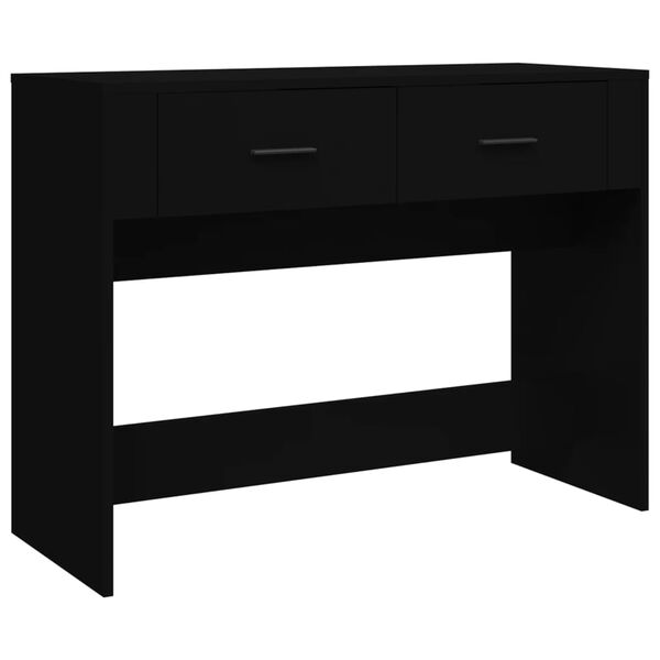 vidaXL Console Table Black 100x39x75 cm Engineered Wood