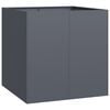 vidaXL Planter Anthracite 80x80x80 cm Steel