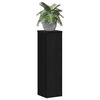 vidaXL Plant Stand 2 pcs Black Oak 17 x 17 x 60 cm Engineered Wood