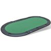 vidaXL Poker Tabletop | Green and Black | MDF and PVC