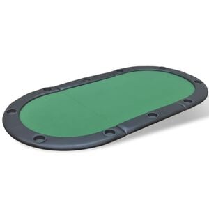 vidaXL Poker Tabletop | Green and Black | MDF and PVC