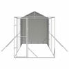 vidaXL Outdoor Dog Kennel with Roof Silver 2x6x2.5 m Galvanised Steel