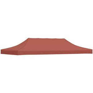 vidaXL Party Tent Roof 6x3 m Terracotta 270 g/m&sup2;