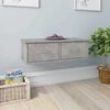 vidaXL Wall-mounted Drawer Shelf Concrete Grey 60x26x18,5 cm Engineered Wood