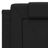 vidaXL Bed Frame "Viana" without Mattress Black 137x190 cm Double Faux Leather