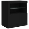 vidaXL Sideboard with LED Lights Black 283x37x67 cm