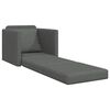 vidaXL Sofa Bed 60cm Dark Grey Fabric